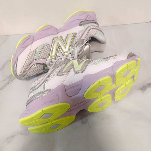 New Balance 9060 Silver Purple Sneakers